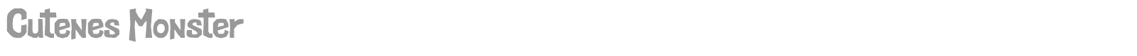Cutenes Monster font preview